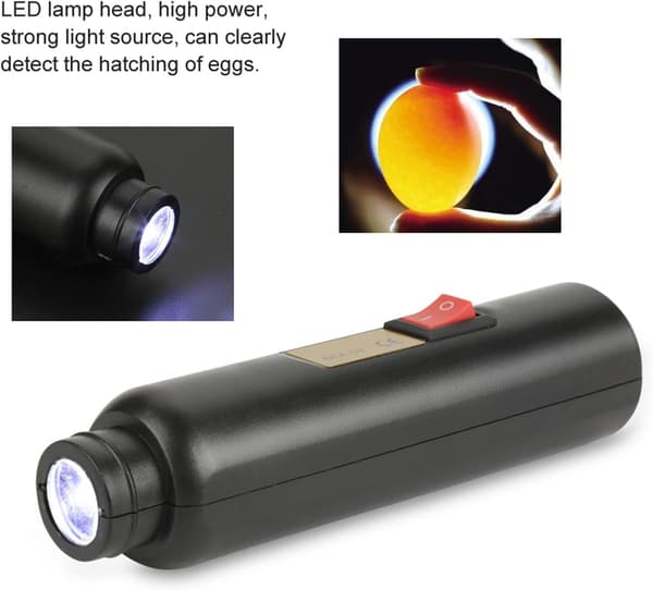 Äggtestare - LED-ägglampa, mini-upplyst inkubator