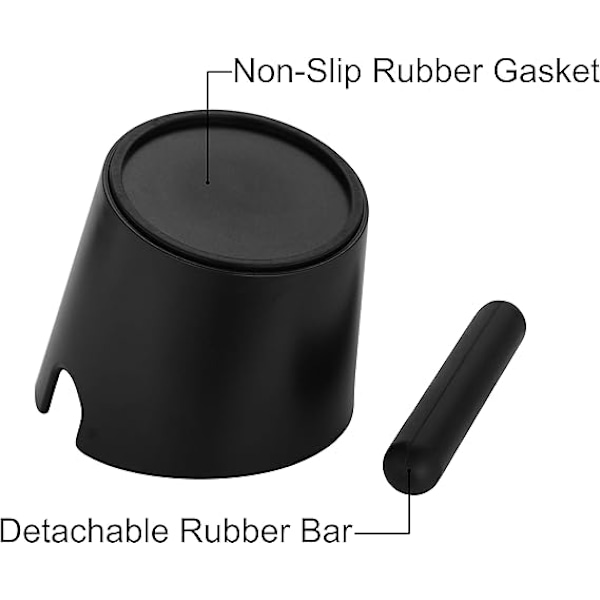 Espresso Knock Box, 4,8 tommers kaffekopp, Espresso Dump Bin med avtagbar Knock Bar og sklisikker base