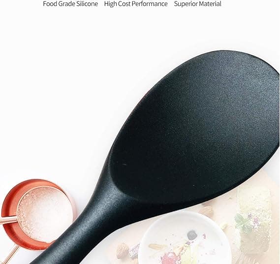 Silikon Ris Paddel Sked - Non-Stick Ris Paddel Sked Ris Skopa Högtemperaturbeständig Fungerar för Ris, Potatismos