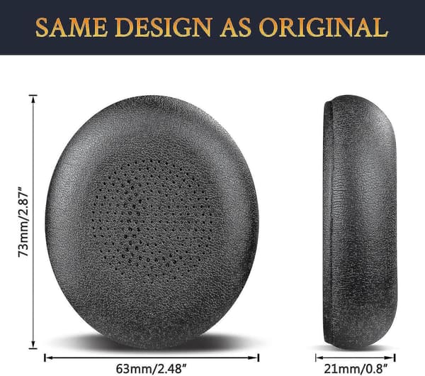 Erekksjonsputer for Jabra Evolve2 65 (65ms 65uc Usb)/evolve2 40 (40uc 40ms Usb)/elite 45h On-Ear Trådløst Hodesett