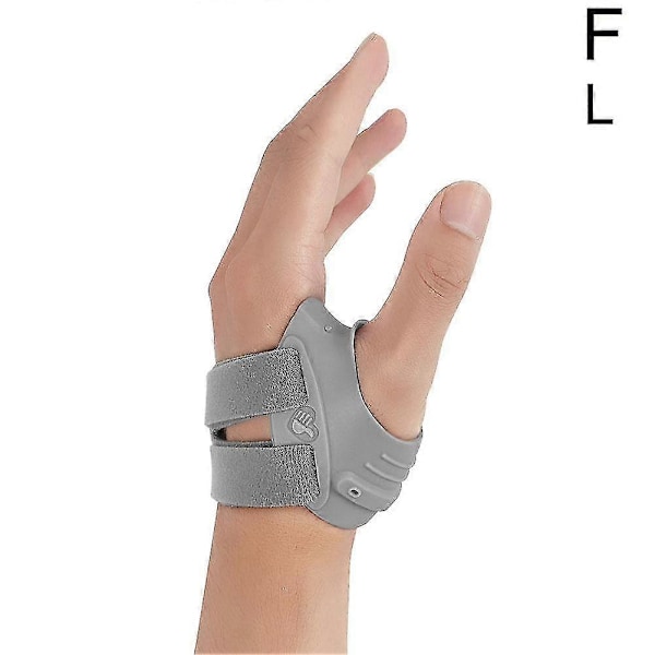 Tumbstöd Ledortos Tumb Splint Stöd Passar för Osteoartrit Smärtlindring Gray Left Hand L