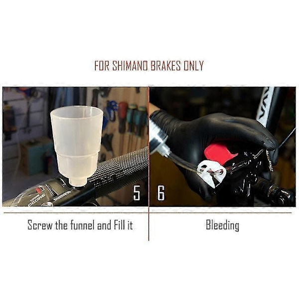 Cykelsæt til udluftning af universelle hydrauliske skivebremser til Shimano Magura Avid SRAM Formula Hayes Nutt Zoom