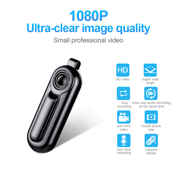 1080p Digital Videobandspelare, Portabel Inspelning