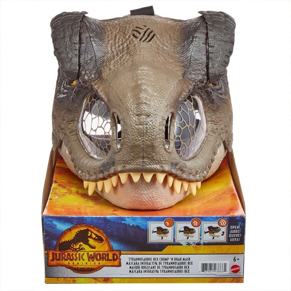Jurassic World Dinosaur Mask Halloween Mask brown