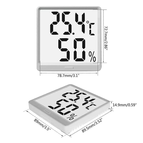 Högprecisions Termometer Hygrometer Stor Display / Väggmontering / Skrivbord Pink