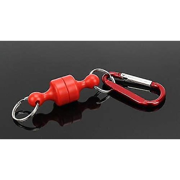 4lb Multifunksjonell Magnetisk Spenne med Karabinkrok for Utendørs Fiske (Rød) (1 stk)