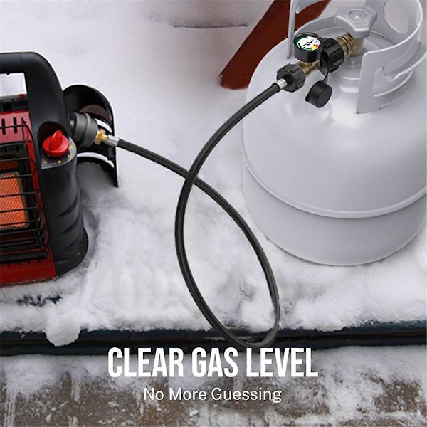 2-pak Propan Tank Måler Niveauindikator, Propan Måler, Propan Gas Trykmåler Propan Varmelegeme, Bålplads, BBQ Grill