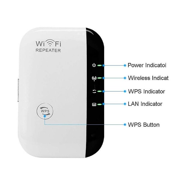 Wifi Blast Trådløs Repeater Wifi Trådløs Repeater Wi-fi Rækkeviddeforlænger 300mbps 2.4ghz Wifiblast Forstærker Wifi Boosters