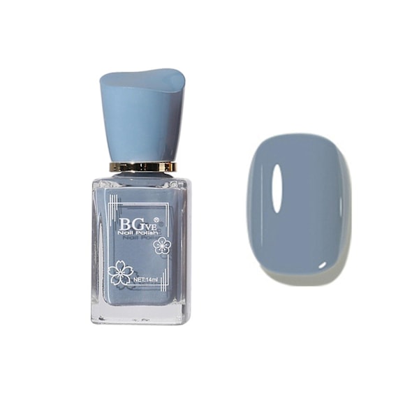 14ml Hurtigtørkende Neglelakk Uten Lampe Glitter Paljetter Lakk DIY Neglekunst Design Negl