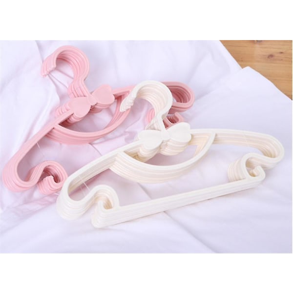 Barns halkfria hängare i plast som inte märker märken pink 10