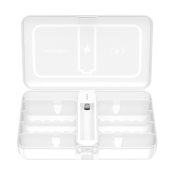 AA/AAA Plastik Opbevaringsboks Stor Kapacitet Transparent Batteri Organizer til AA/AAA Batterier