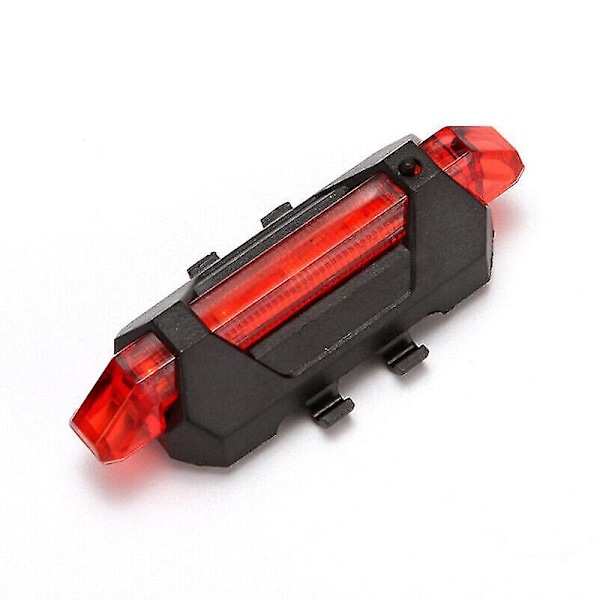 Latautuva USB LED-pyöräilytakavalo, punainen, monivärinen (punainen+valkoinen) (2 kpl)