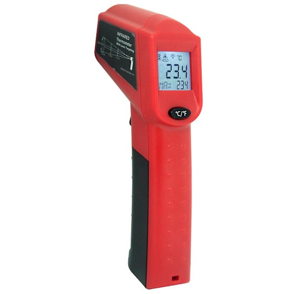 Beröringsfri digital infraröd termometer för akvarium, LCD-färgskärm, laserpistol, pyrometer, högprecisions temperaturtestare