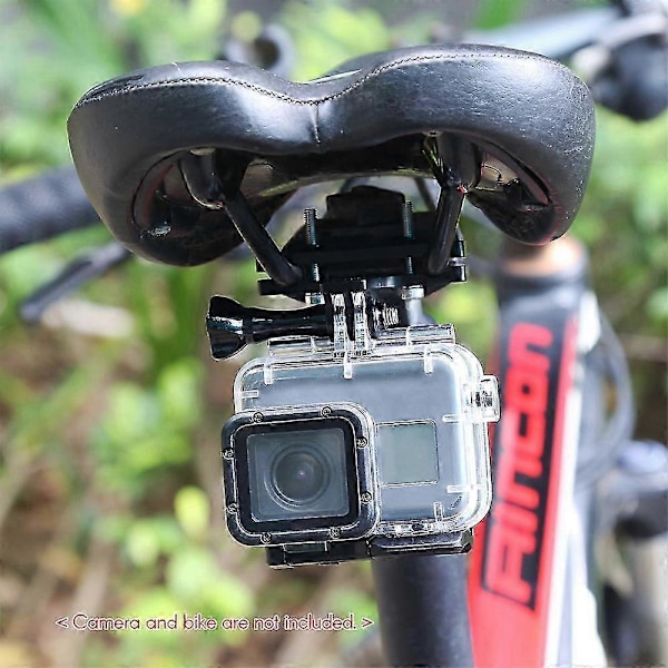 CNC Aluminium GoPro-beslag til cykelsaddelskinner - Hero 7/6/5/4 & Action-kameraer