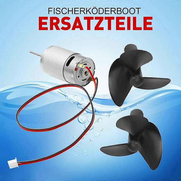 Propellermotor & Vänster/Höger Propellerskydd Fiske Bete Båt Reservdelar jy Left and Right motor