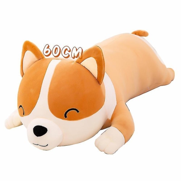 60 cm Söt Corgi Hund Jätte Plysch Stor Toy Plysch Kopplad djurkudde, julklappar till barn