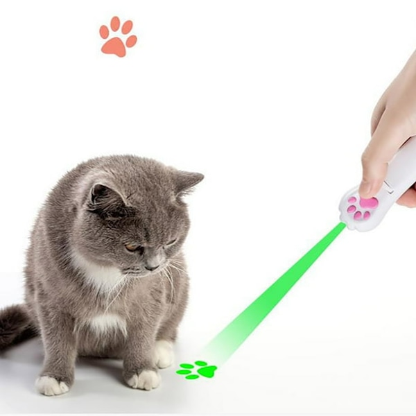 POINTER Rolig Kattleksak Multi-mönster Hållbar Hög Kvalitet Laddningsbara Husdjursträningsartiklar UV Ficklampa UPPLADDNINGSBAR LASER