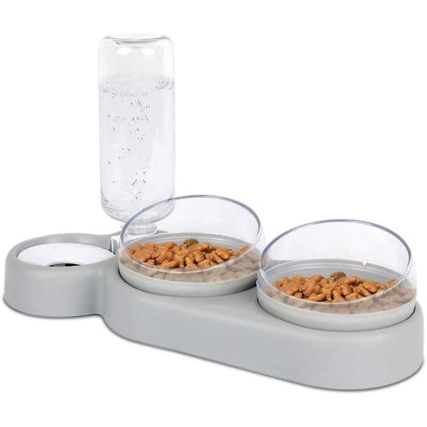 Heightened cat bowl set double layer anti-vomiting