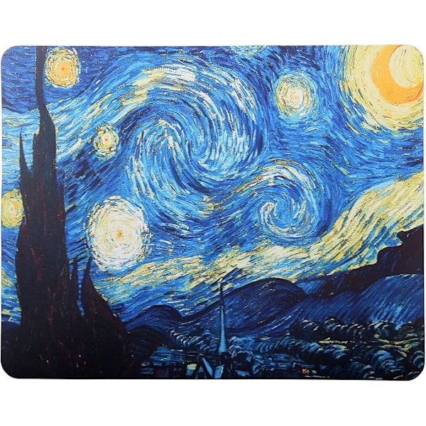 Mønstret musematte 24 x 20 x 0,3 cm for bærbare datamaskiner (6081)