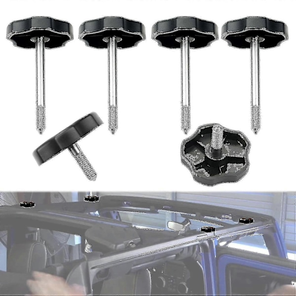 Soft Top Vinduesramme Dør Omkring Knop Skrue Med Stift Til Wrangler Jk 4-dørs 2007-2018 (4 Lange +2