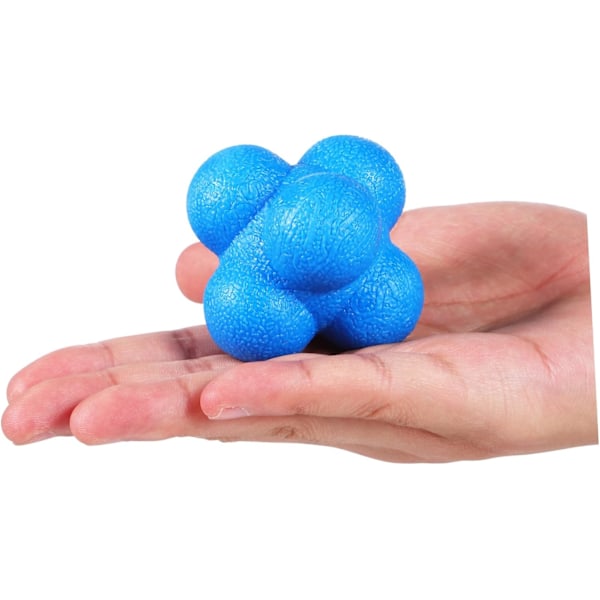 5-pack studsboll träning fitnessboll sport agility träning fältträning gummi reaktionsboll hexagonal boll känslig