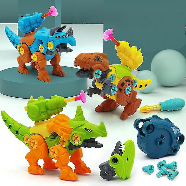 Dinosauruslelurakennussarja, opettavainen lelu pojille ja tytöille
