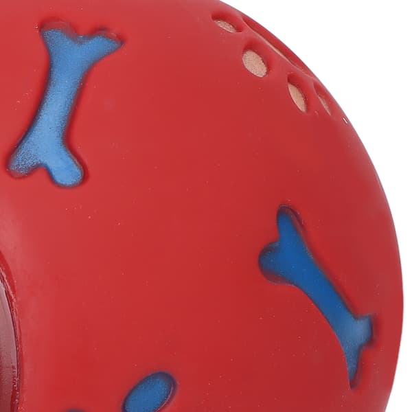 Hundleksaksboll för läckande foder, multifunktionell långsam utfodringsboll för hundar, 11 cm/4,3 tum diameter