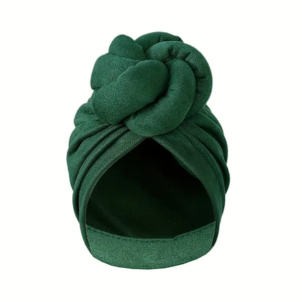 Stilige Boho Turbanhatter - Vintage Elastisk Hodeskjerf i Ensfarget Farge for Kvinner - Perfekt for Ramadan, Kemo og Hverdagsbruk