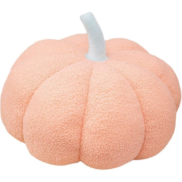 Utförsäljning Pumpa Inredning Plysch Pumpa Kudde, Halloween Pumpa fylld Leksak Pumpa 3d-formad kudde för heminredning Pink 20 cm