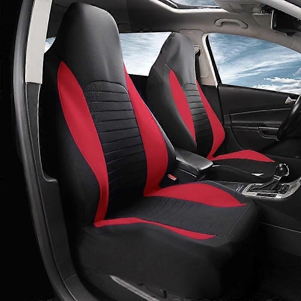 Front Høy Rygg Bøttesetetrekk Universal 2 stk Bilsetebeskytter For Peugeot 107 For Citron C1 For Toyota Aygo For Mazda 2pcs gray
