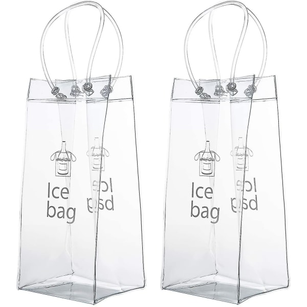 2pcs ice pack wine cooler with handle
