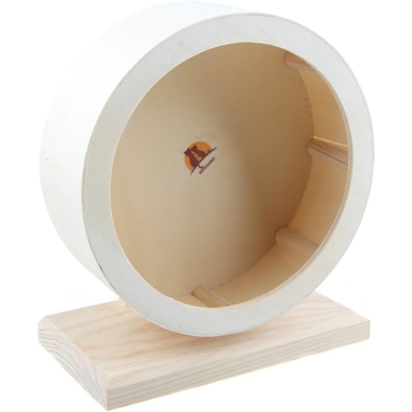 Hamster Comfort Træningshjul, Træbur Legetøj til Små Dyr, Lille (15 cm)