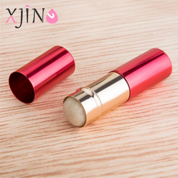 1-Pak Retractable Foundation Blending Blush Makeup Brushes Red