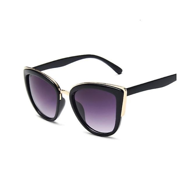 Cat Eye Uudet Aurinkolasit Naisten Retro Driving Pyöreä Metallikehys Aurinkolasit Naisten Peili Uv400 Kaksiosainen Color 3 Two Piece