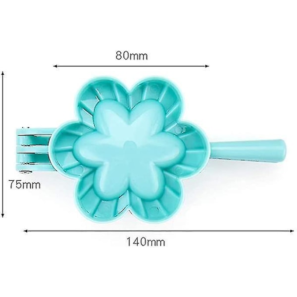 Dumplingform med plastikske til dumplingmaskine Ravioli Kreativt kagepresse Ravioliform Dumplingformningsværktøj (F)