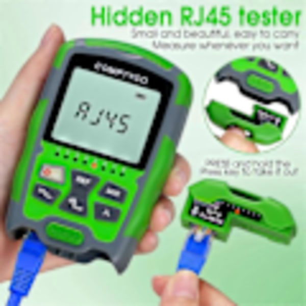 Mini Oppladbar Bærbar Fiberoptisk Kabeltester med RJ45 Nettverkstestfunksjon MC70-VFL 30KM Fiber