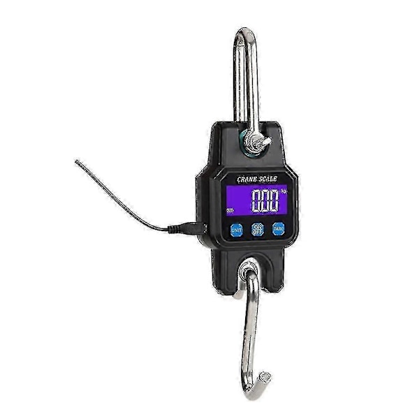300kg/50g Bluetooth-kompatibel Kranvåg Uppladdningsbar Portabel Hängande Industriell Krokvåg Rostfritt Stål Med 4.0 Bt Usb