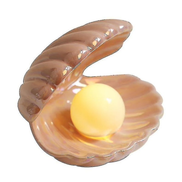 Shell Pearl Light Led Accent Lamp Portable Night Light pink