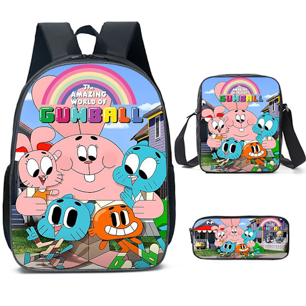 The Amazing World of Gumball Rygsæk Skoletaske Rygsæk til Studerende