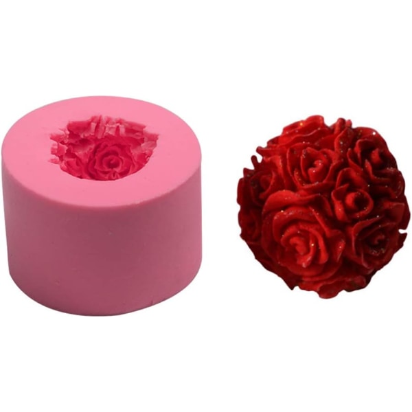 Form, 3D roseform for form for lett såpe DIY