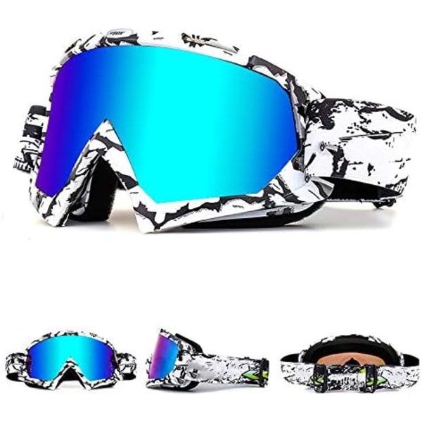 Slalåmbriller, UV-beskyttelse og antidugg snowboardbriller for menn, kvinner og ungdom