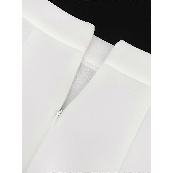 Högmidjade Kjolar Vit Kontorsdam Sommar Midi Längd Casual Pennkjol för Kvinna Paket Höft Jupes Plus Storlek black 4XL