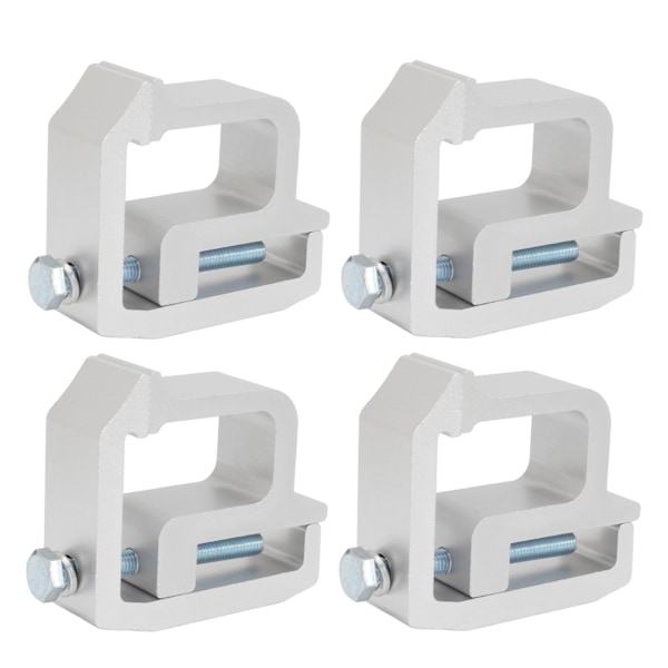 4Pcs Truck Topper Cap Clamps Universal Mounting Clamps Truck Caps Silvery Truck Cap Clamps for Truck Pickup