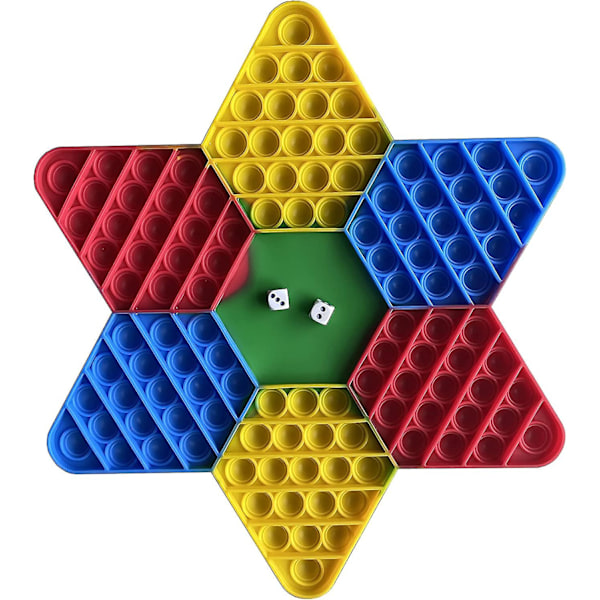 Hexagon Fidget it Dekompression Børn Sensorisk Legetøj Stress Angst Lindring Strækbart Push Bubble Fidget Legetøj
