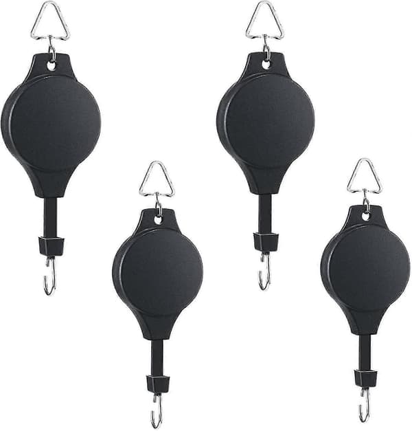 4-pack Växtrullar Infällbara Växtkroksrullar