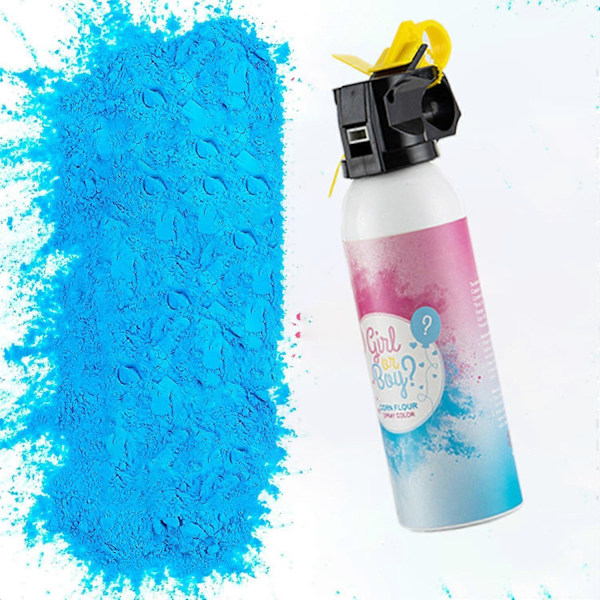 Kjønnsavsløring Brannslukningsapparat Blå Farge Konfetti Pulver Baby Gutt Kjønnsavsløring Sprayflaske For Babyshower Festfeiringer