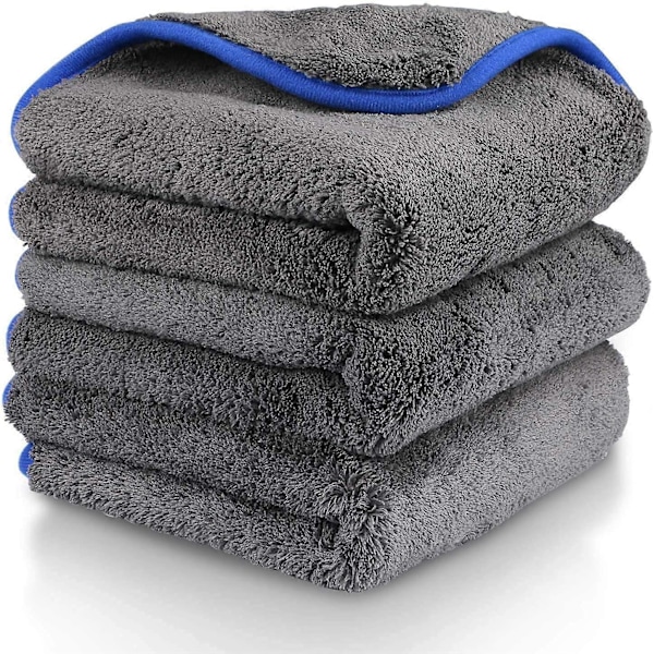 1200GSM Mikrofiber Bilrengøringsklude, 3 stk. Bilplejeklud
