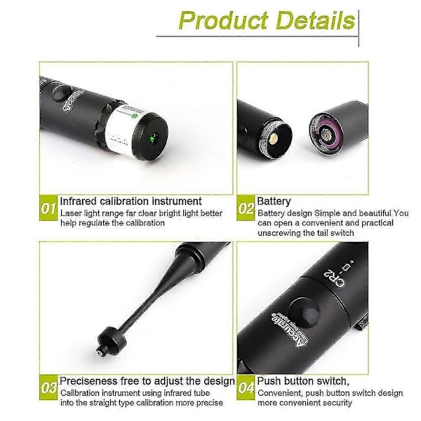 Laser Kalibraattori Alumiiniseos Kalibraattori Kääntymätön Laser Kalibraattori 8-reikäinen Säädettävä Adapteri Green Laser