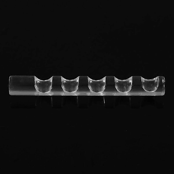 10 st Sminkborsthållare Organizer - 5 Fack Akryl Transparent Nagelkonst Borstpenna Ställ