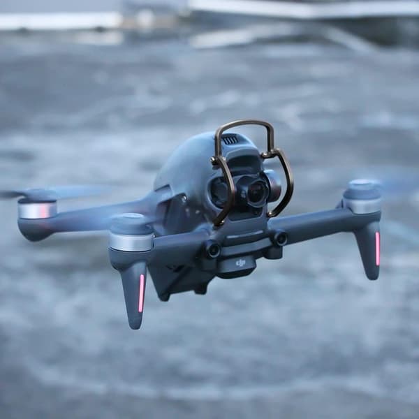 Kollisionsbeskyttelse til DJI FPV Combo drone gimbal - Rød og sort